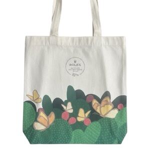 Rolex Watches & Wonders 2024 Exclusive Canvas Tote — Butterfly Garden Print